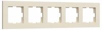 Рамка на 5 постов Werkel Slab айвори софт W0052962