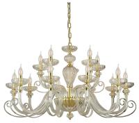 Подвесная люстра Newport ANNETTE 8620+5/C mat.soft gold clear