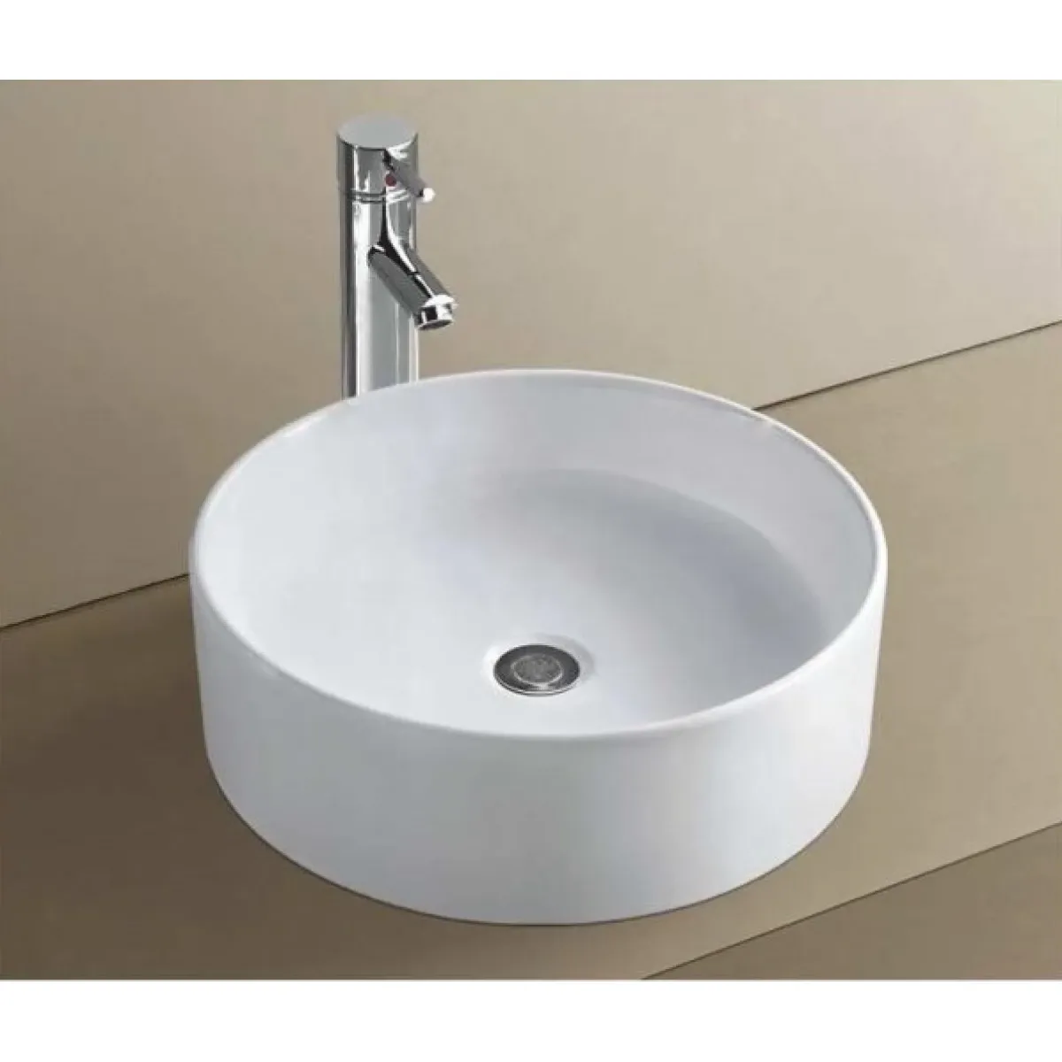 Раковина-чаша CeramaLux 9011 40,5x40,5 см, накладная, белый