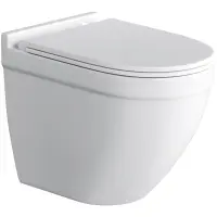 Унитаз подвесной Grossman GR-4483SQ безободковый, торнадо, с сиденьем микролифт, белый