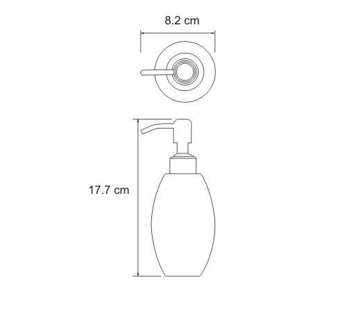 Дозатор жидкого мыла WasserKRAFT Ruwer K-6799