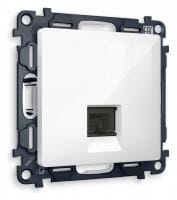 Розетка Ethernet RJ-45 и со шторками, без рамки Ambrella Volt ALFA MA112010