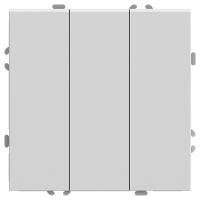 Выключатель трехклавишный без рамки Stekker RSW10-5108-01 49870