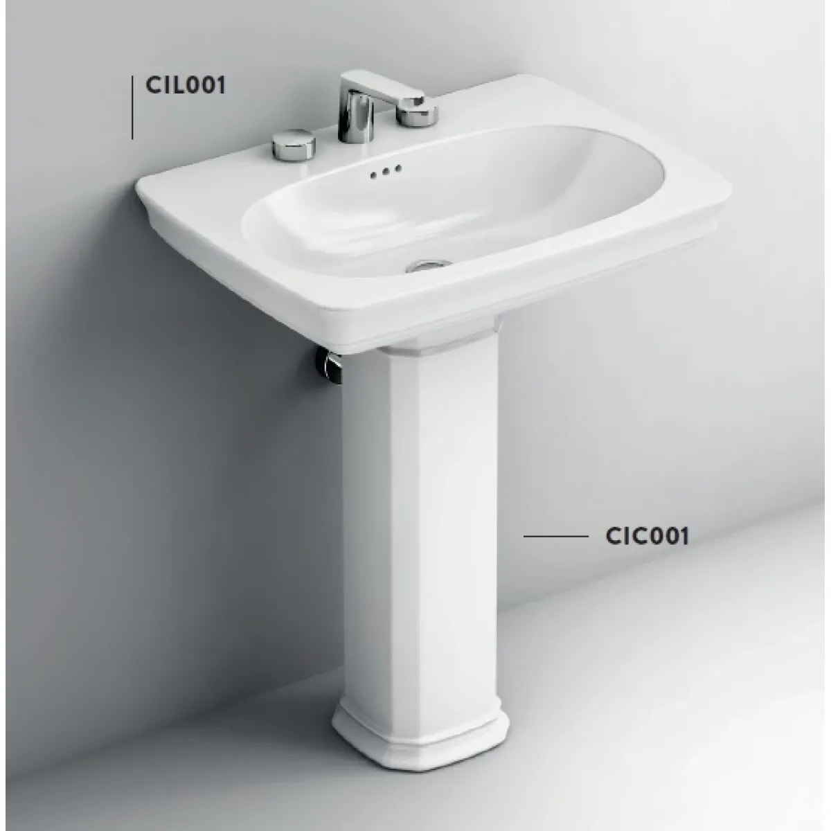 Раковина 68x49,5 см Artceram Civitas CIL001 01 00 bi*1