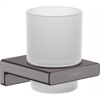 Стакандля зубных щеток hansgrohe AddStoris 41749340 шлифованный черный хром