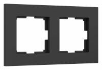 Рамка на 2 поста Werkel Slab (черный софт) W0022908