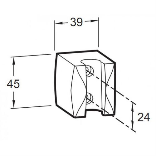 Держатель для душа Jacob Delafon BASIC E75063-CP