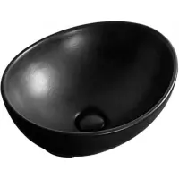 Раковина-чаша CeramaLux 7138MB 40,5x33,5 см, накладная, черный матовый