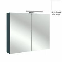 Зеркальный шкаф 80 см Jacob Delafon EB796-N18 белый блестящий