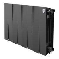 Радиатор биметаллический Royal Thermo PianoForte 300 Чёрный - 8 секц.
