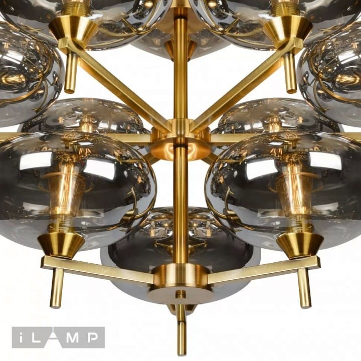 Люстра на штанге iLamp Rivoli 6607/12 GD