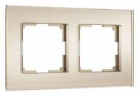 Рамка на 2 поста Werkel Senso (шампань, стекло soft-touch) W0023111