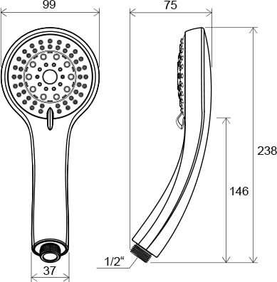Душевая лейка Ravak X07P008