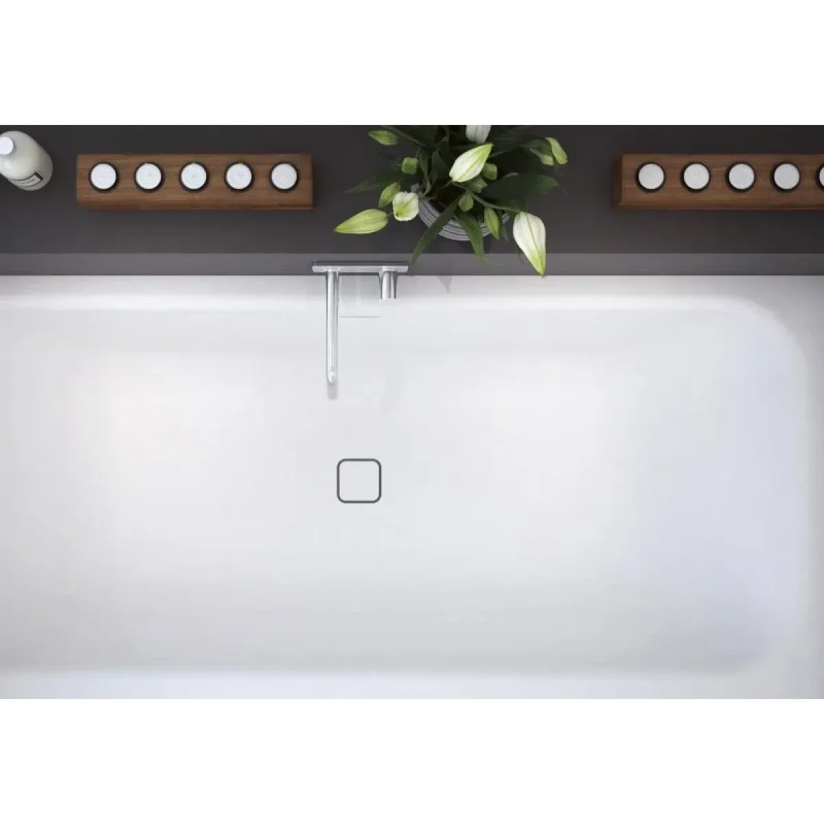 Ванна из литьевого мрамора Cezares Titan TITAN-VARIO-180-80-WL 180x80 см, белый
