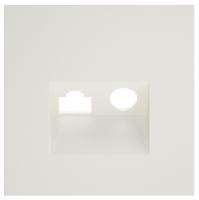 Накладка для ТВ-розетки и RJ-11 или RJ-45 Voltum S70 VLS002713