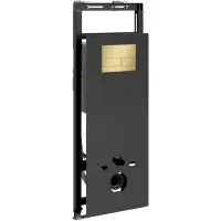 Инсталляция для унитаза WasserKRAFT Salm 27 27TLT.010.ME.BL.MG04 с кнопкой смыва, золотой матовый