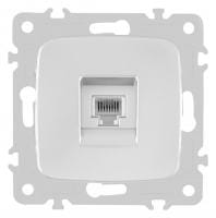 Розетка телефонная RJ-11 без рамки Arte Milano am-205 205.51-1.silver