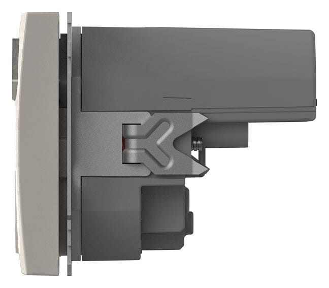 Розетка с заземлением и со шторкой и 2хUSB type A, без рамки Elbi Eleсtriс Zena Vega 609-010200-317