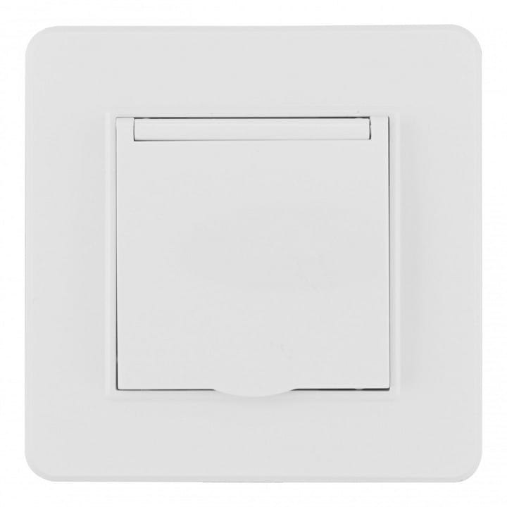 Розетка с заземлением и шторкой, с крышкой Arte Milano SET16-1 SET16-1-41-1 white
