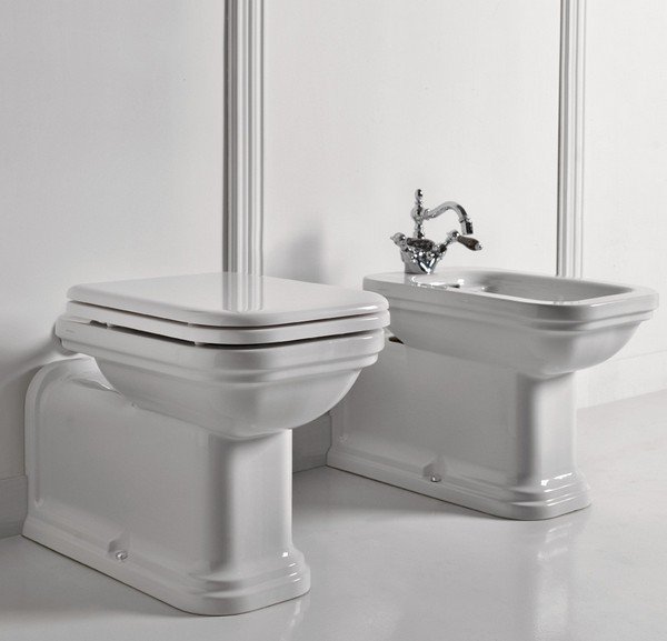 Биде напольное KERASAN Waldorf 4120K1bi/cr*1