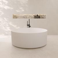 Ванна из искусственного камня Abber Stein 150x150 AS9679 белый матовый