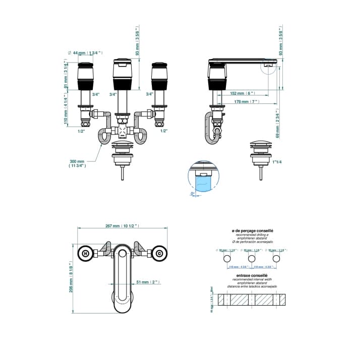 Смеситель для раковины THG Corvair U8D.F01.151 золото