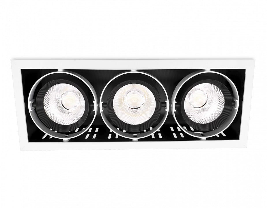 Встраиваемый светильник Ambrella Light Classic T81 T813 BK/CH 3*12W 4200K