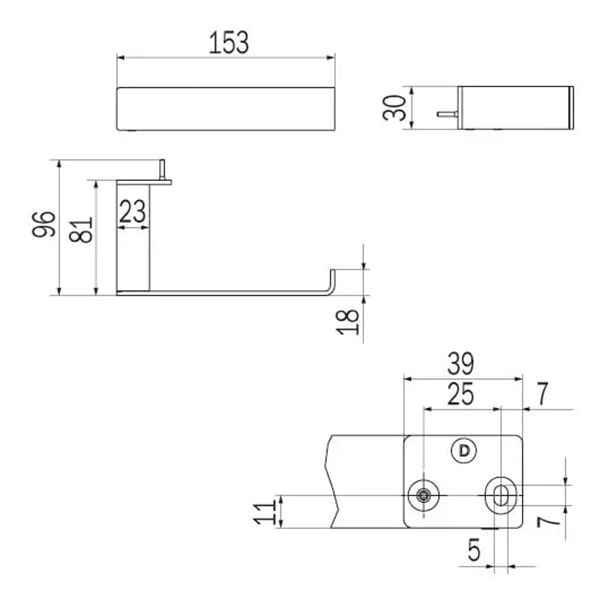 Держатель для туалетной бумаги Inda Indissima R A88250CR хром