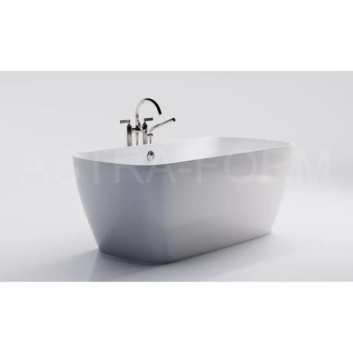 Ванна из литьевого мрамора Astra-Form Антарес 01010019 160x75 см, отдельностоящая, белый
