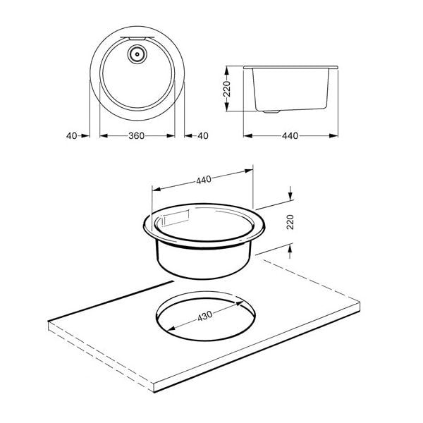 Мойка Smeg LS50RA