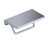 Держатель для туалетной бумаги WasserKRAFT K-1425 с полочкой для телефона