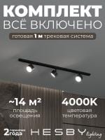 Комплект трековый Hesby Lighting Skylite №13 HSBL_kompl_S013_NI1B4K