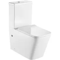 Унитаз-компакт Aquatek Либра AQ1263-00 безободковый, с сиденьем микролифт, белый