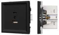 Розетка 2хUSB type A и C без рамки Arlight SCT-TENDO 054536
