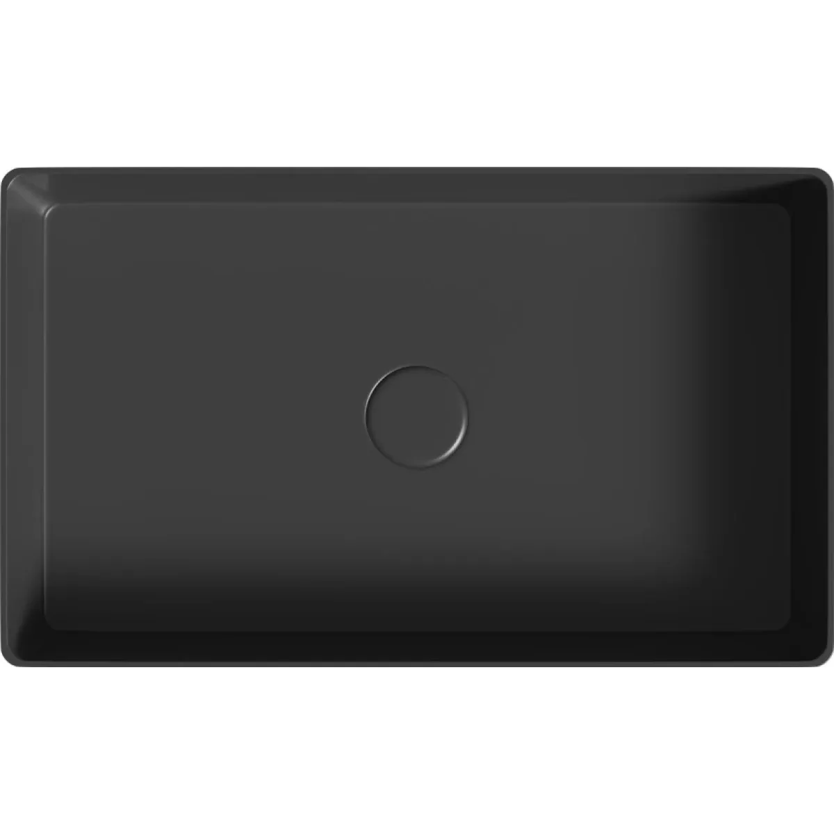 Раковина-чаша Abber Rechteck AC2220MB 60x36 см, накладная, черный матовый