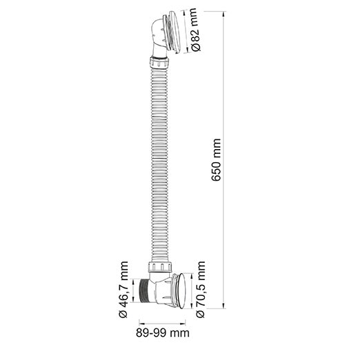 Слив-перелив для ванны WasserKRAFT A159