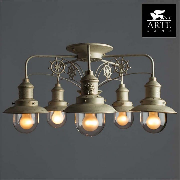 Потолочная люстра Arte Lamp Sailor A4524PL-5WG