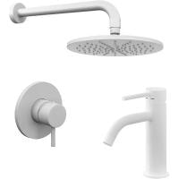 Комплект смесителей Paffoni Light KITLIG011BO071 белый матовый