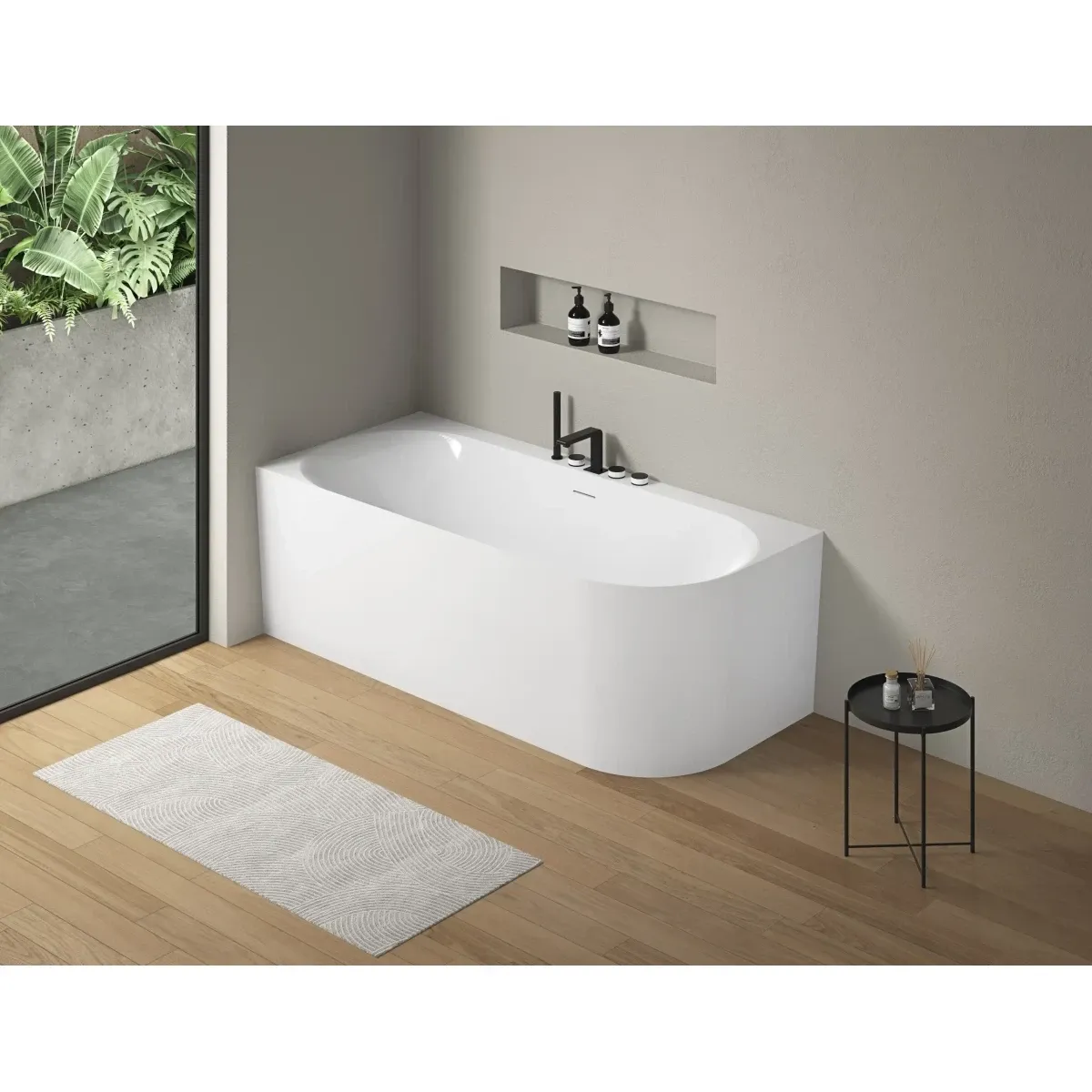 Акриловая ванна Vincea VBT-704-1800-L 180x80 см L, угловая, белый