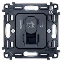 Механизм розетки Ethernet RJ-45 со шторкам Ambrella Volt QUANT VM188