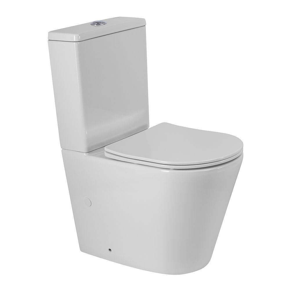 Унитаз-компакт безободковый с сиденьем и смывом TORNADO BelBagno FLAY-TOR BB2149CP-TOR/SC