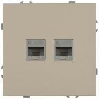 Розетка двойная Ethernet RJ-45 без рамки Эра Galaxy Б0070762