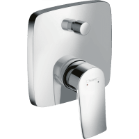 Смеситель для ванны hansgrohe Metris 31451000 со встроенной защитной комбинацией СМ хром