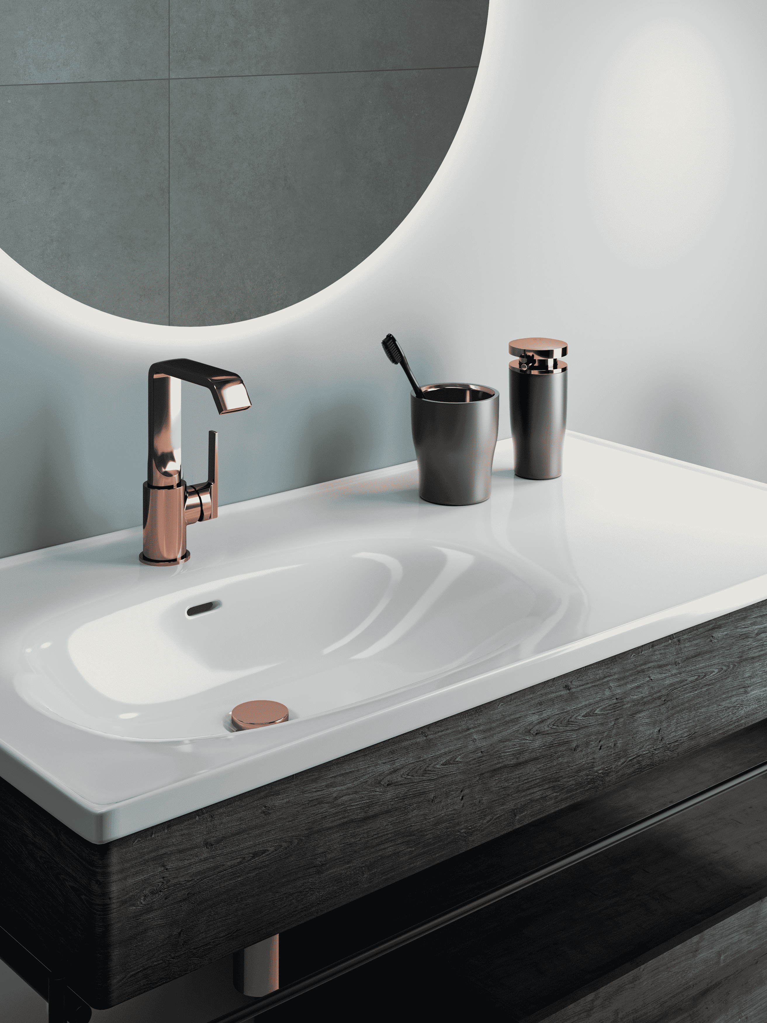 Донный клапан для раковины с переливом Vitra Origin A4514926 нажимной
