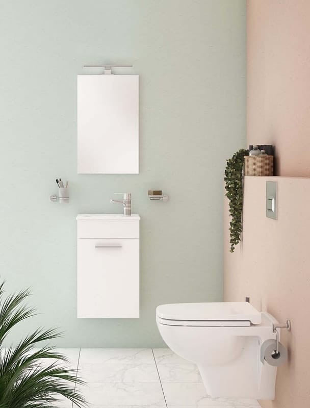 Комплект мебели Vitra Mia 75022 (тумба раковина зеркало) 40 см