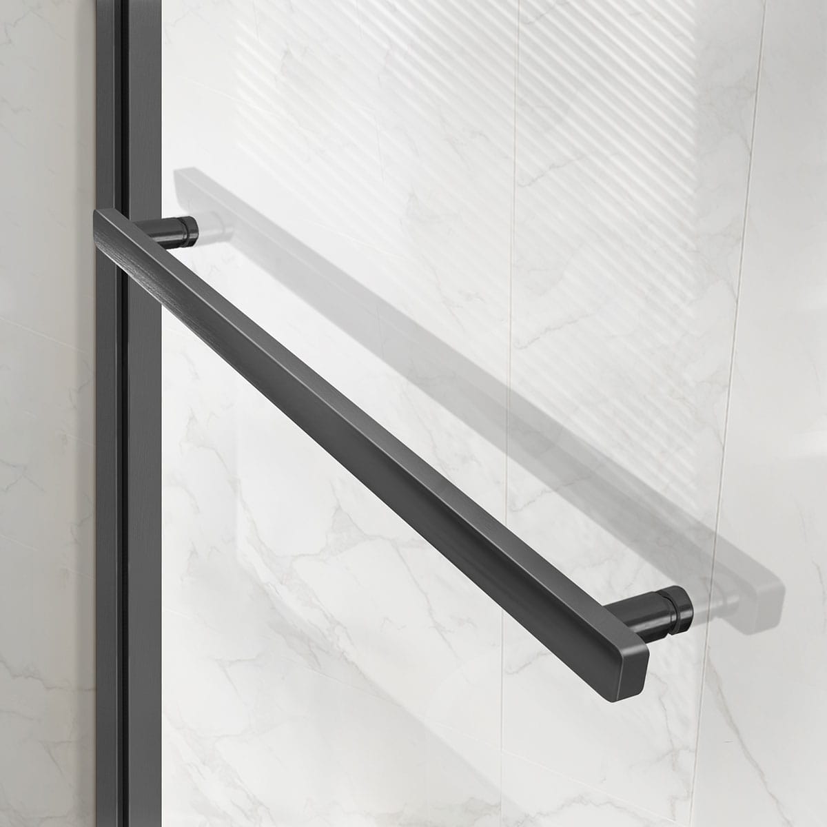 Душевая дверь Vincea Slim Soft 150 VDS-1SS150CLGM вороненая сталь