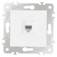 Розетка телефонная RJ-11 без рамки Arte Milano am-203 203.51-1.white