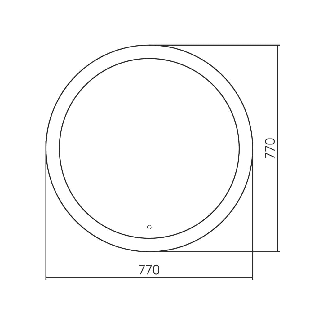 Зеркало с подстветкой Abber Mond AG6202SL-0.77