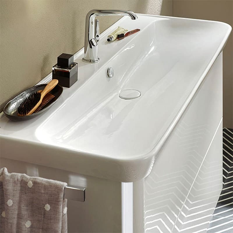 Тумба с раковиной Burgbad Iveo 100 SFEY100F2833G0169C0001*1 белый глянцевый