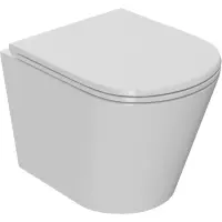 Унитаз подвесной Point Виктория PN41061 безободковый, с сиденьем микролифт, белый